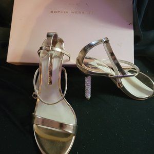 Brand new in box Sophia webster rose gold heels